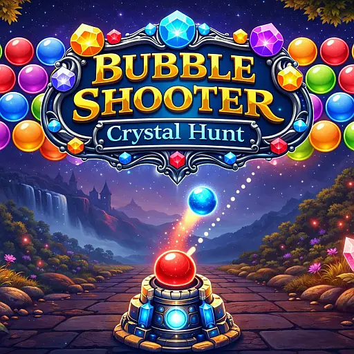 Bubble Shooter Crystal Hunt - Jeu de bulles en ligne gratuit