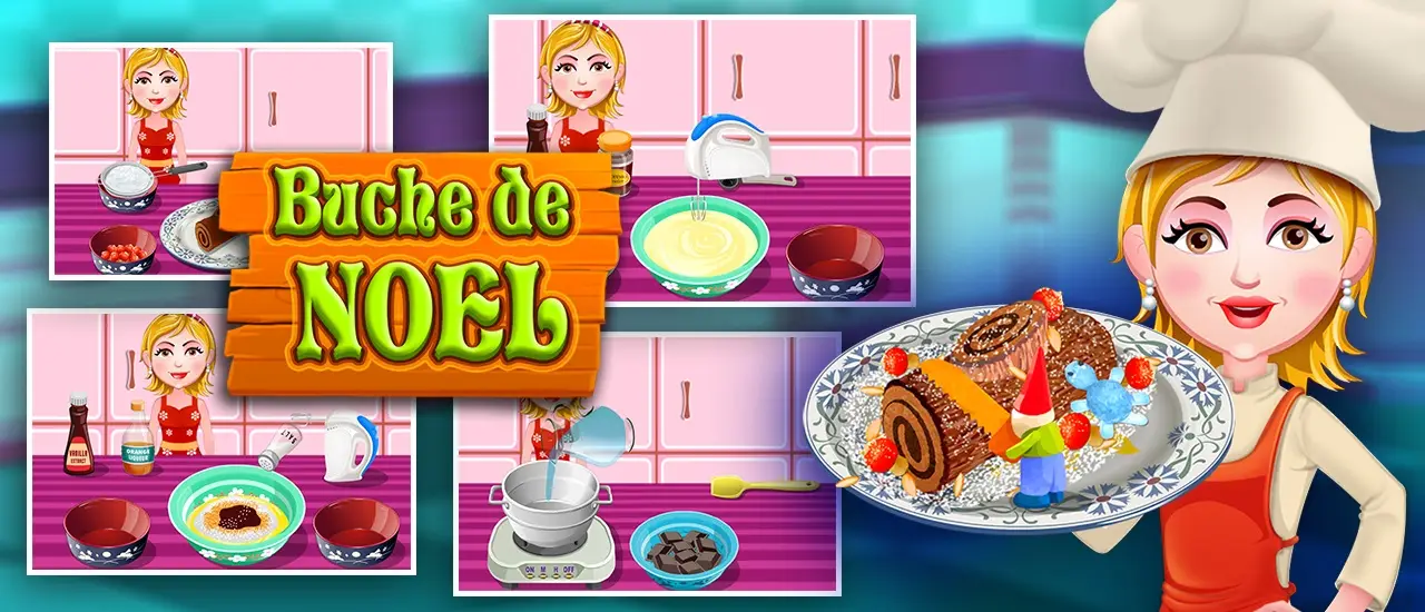 Buche De Noel - Jeu de Cuisine et de Décoration en Ligne Gratuit