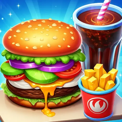 Burger Cafe - Kochspiele für Kinder zum Spielen und Lernen