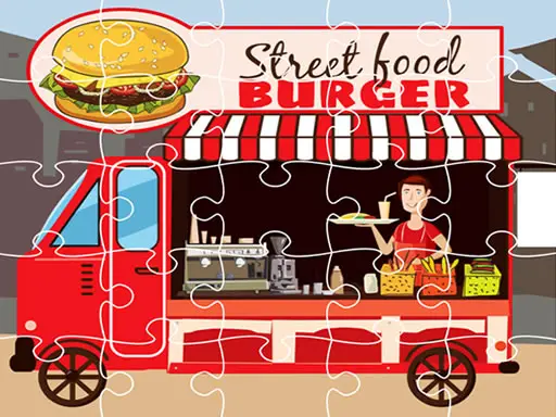 Burger Trucks Jigsaw – Kostenloses Puzzlespiel online spielen