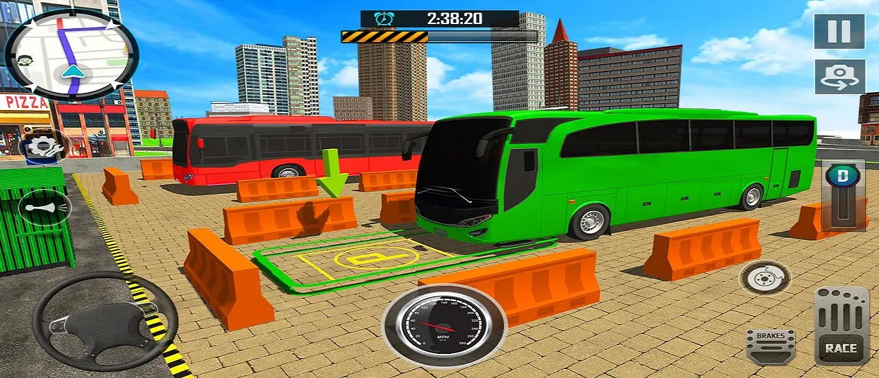 Bus City Parking Simulator - Play Free City Bus Parking Game
