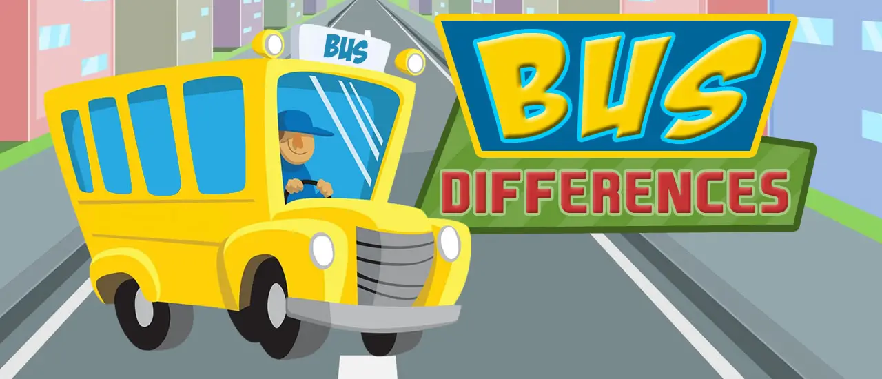 Bus Differences - Jogo de Encontrar Diferenças Online Grátis
