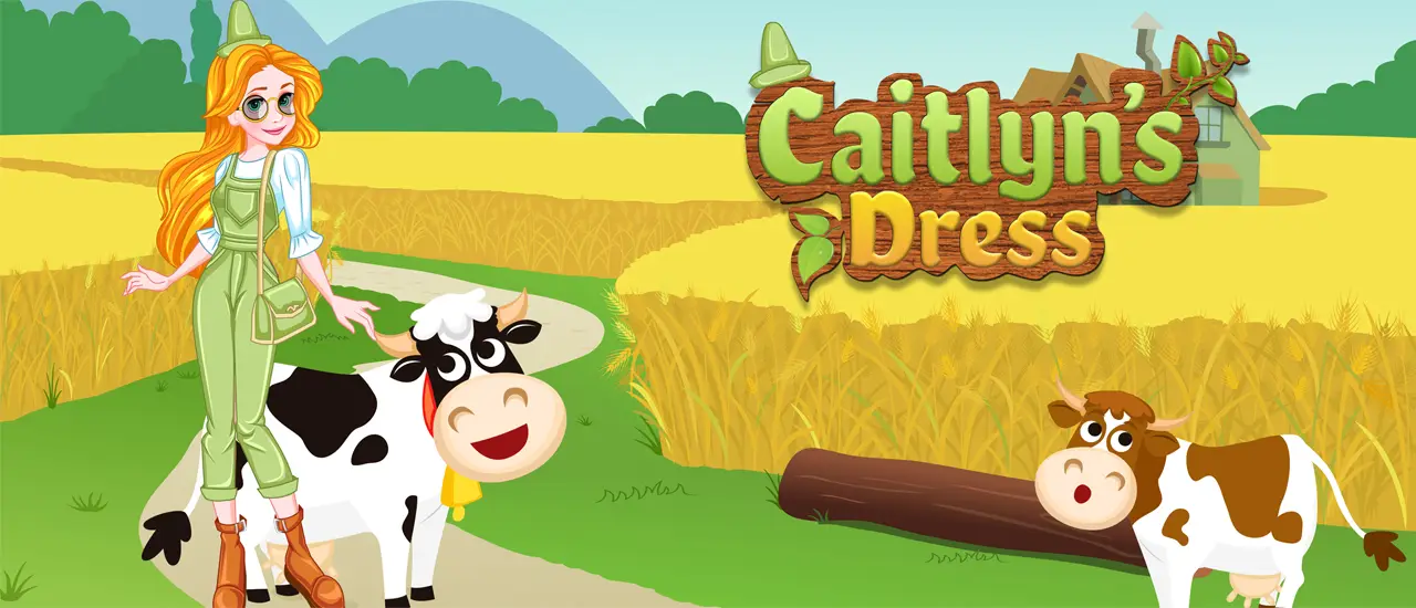 Caitlyn Dress Up Farm – Kostenloses Kleiderspiel für Mädchen