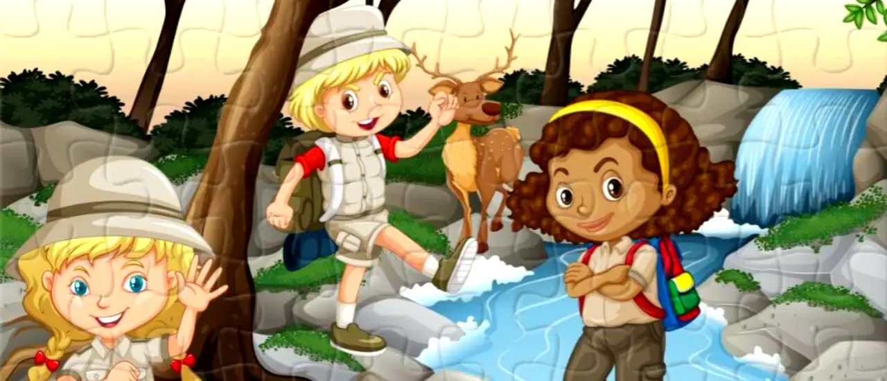 Camping Kids Jigsaw - Ücretsiz Online Puzzle Oyna