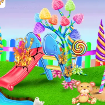 Candy Garden Cleaning – Kostenloses Spiel zum Aufräumen & Dekorieren