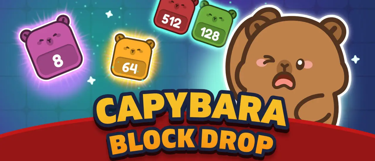 Capybara Block Drop - Jogo de Quebra-Cabeça Casual Online Grátis