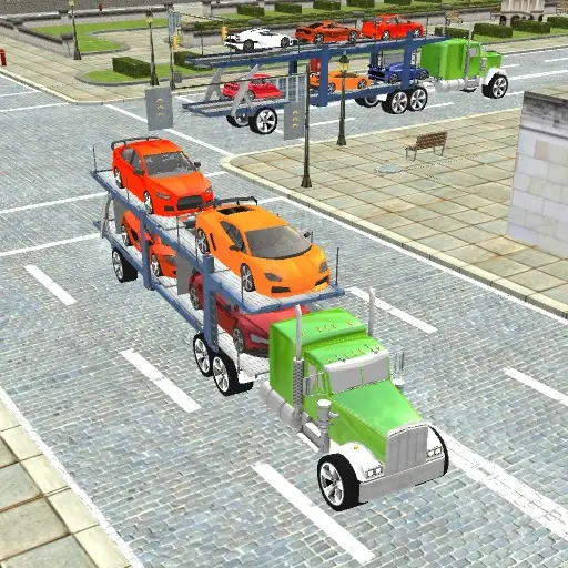 Car Carrier Trailer Spiel – Kostenloses LKW- und Autotransporter-Spiel