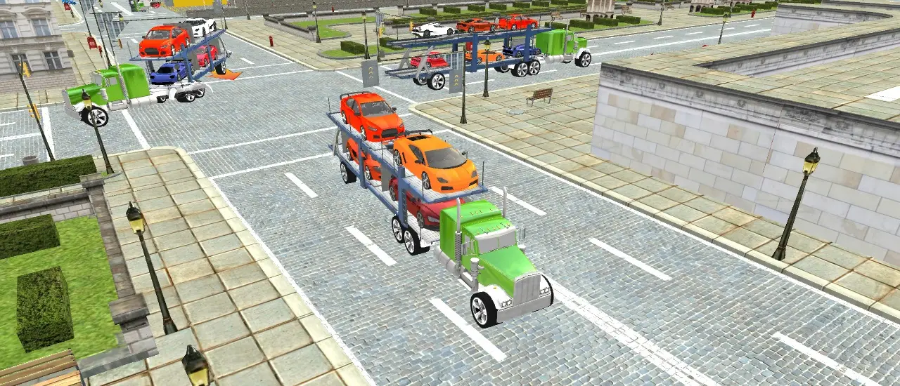 Car Carrier Trailer Spiel – Kostenloses LKW- und Autotransporter-Spiel