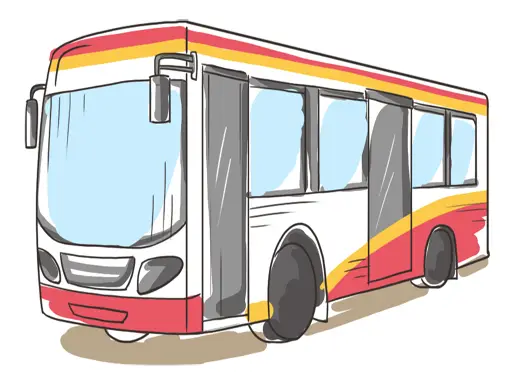 Cartoon Bus Slide - Juego de rompecabezas en línea gratis