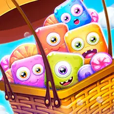 Cartoon Candies kostenlos spielen – Puzzle Match-3 Spiel online