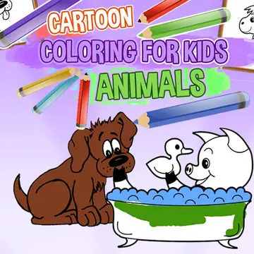 Cartoon Coloring for Kids Animaux - Jeu de coloriage gratuit en ligne