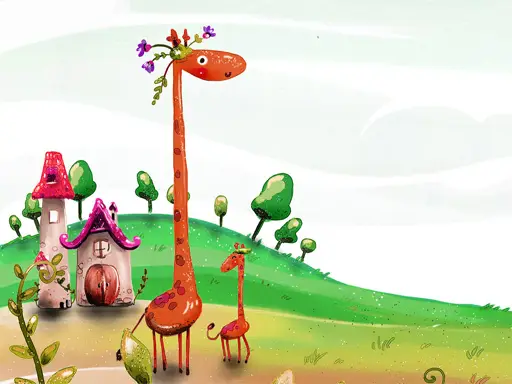 Cartoon Giraffe Puzzle - Jogo de Quebra-Cabeça Grátis para Jogar Online