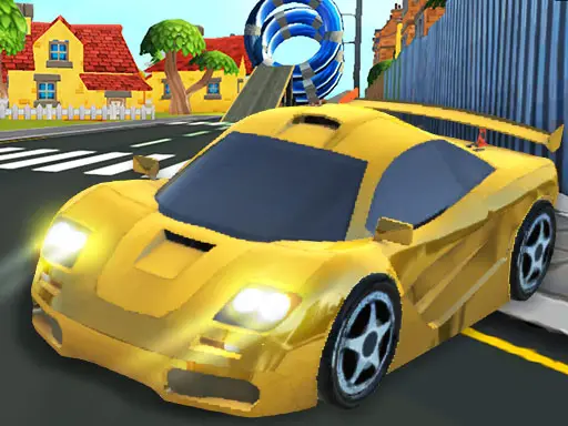 Cartoon Stunt Car - Çizgi Film Tarzı Yarış ve Takla Oyunları