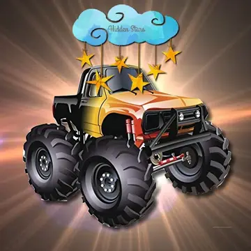 Cartoon Trucks Hidden Stars Oyna - Ücretsiz Bulmaca Oyunu