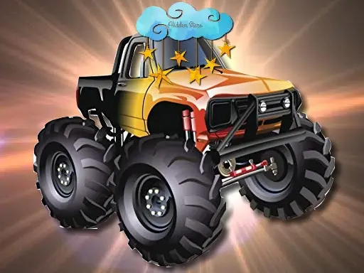 Cartoon Trucks Hidden Stars Oyna - Ücretsiz Bulmaca Oyunu