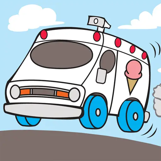 Cartoon Trucks Slide - Juego de rompecabezas en línea gratis