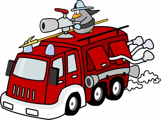 Cartoon Trucks Slide - Juego de rompecabezas en línea gratis