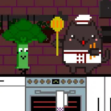 Cat Chef and Broccoli: Juego Casual para Matar el Tiempo
