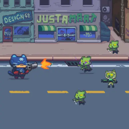 Cat Gunner vs Zombies – Kostenloses Zombie-Shooter Spiel für Katzenfans