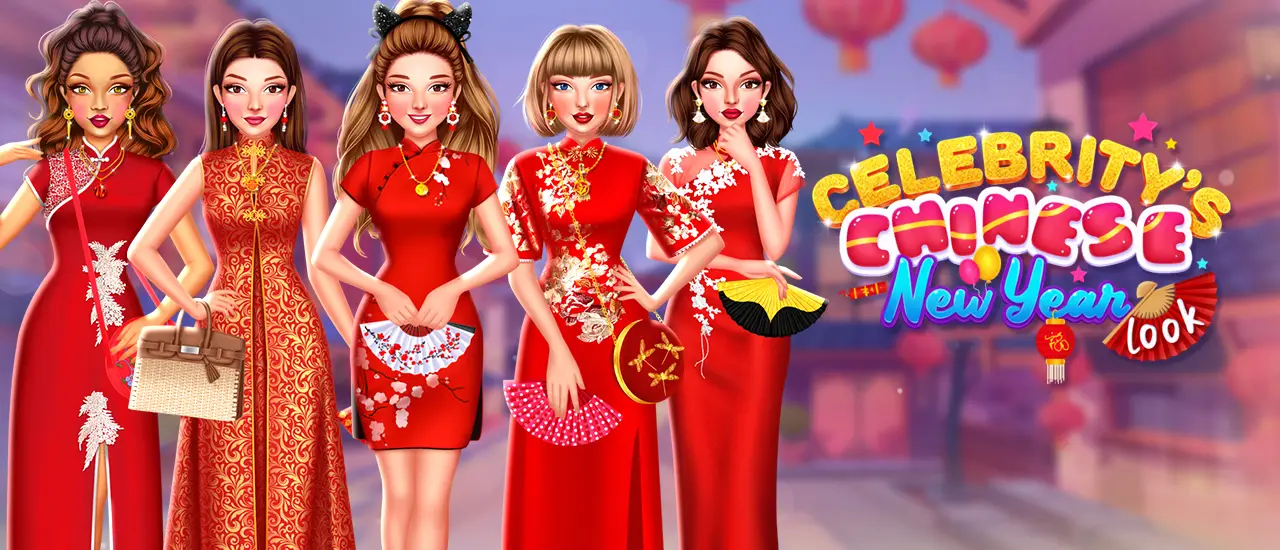 Celebrity Chinese New Year Look Dress-Up Game for Girls