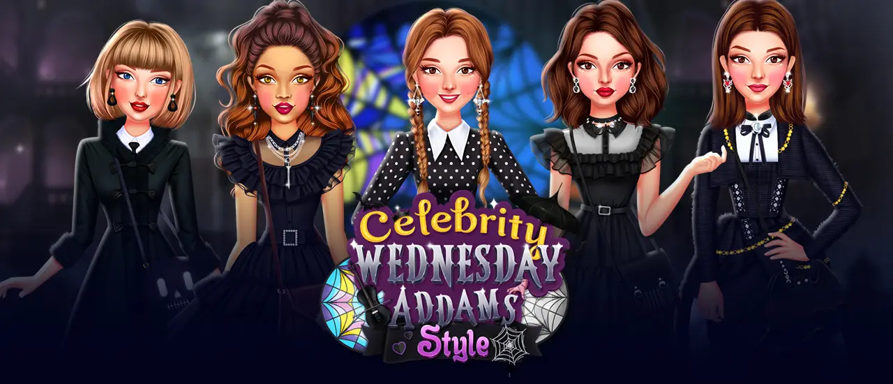 Celebrity Wednesday Addams Tarzı Oyunları - Ücretsiz ve Çevrimiçi