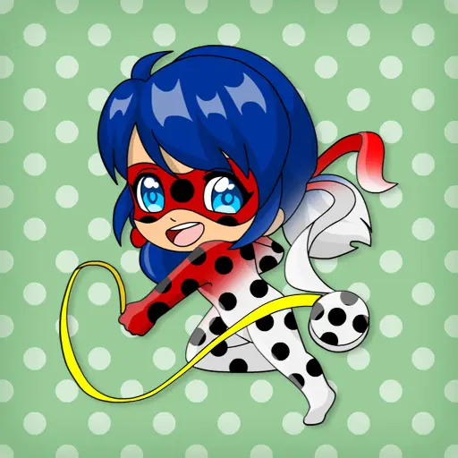 ちびドットガール塗り絵ゲーム - 無料で遊べるかわいいキャラクター塗り絵