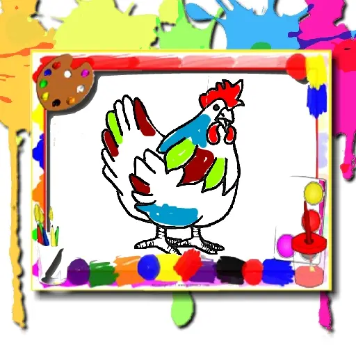 Chicken Coloring Book - Jogue Online e Gratis para Colorir