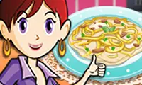 Chicken Fettuccine: Sara's Cooking Class - Jeu de Cuisine en Ligne Gratuit