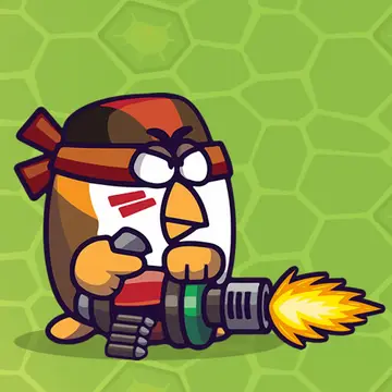 Chicken Wars Merge Guns - Juego de Defensa y Combina Aves