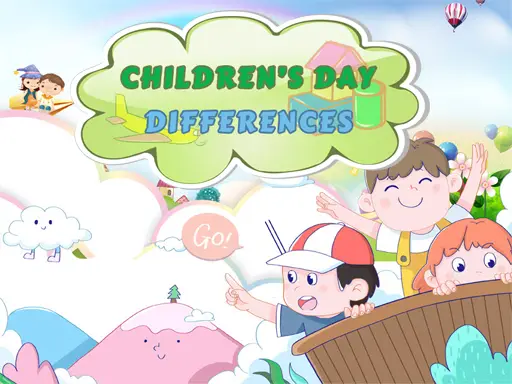 Childrens Day Differences - Free Puzzle Game to Play Online