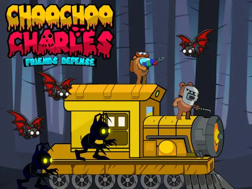 ChooChoo Charles Friends Defense - Juego online gratis para jugar y defender