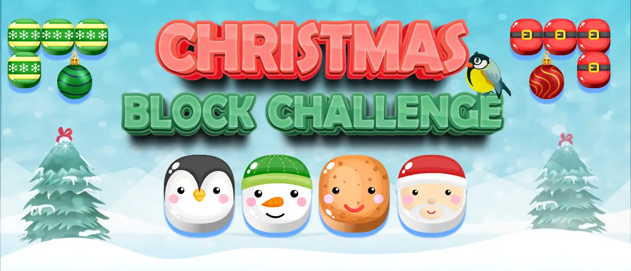 クリスマスブロックチャレンジ - パズルゲームで遊ぶ