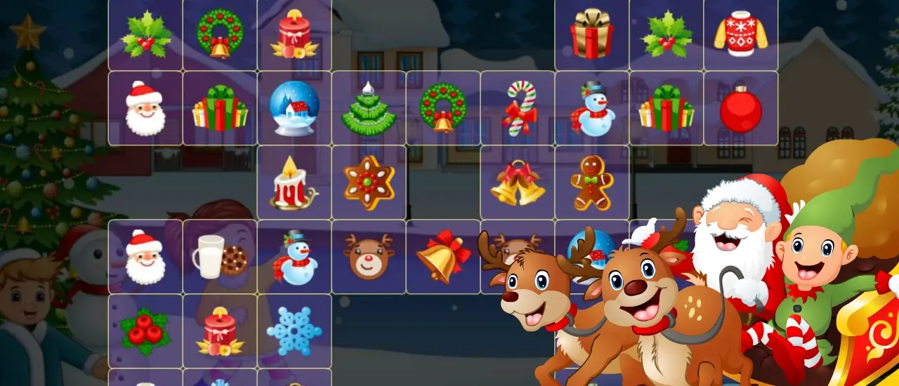 Christmas Connect Deluxe - Juego de Mahjong y Conexión Gratis