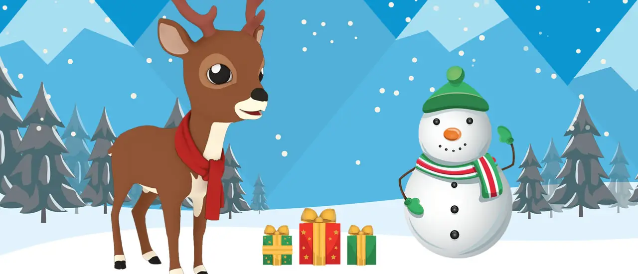 Christmas Deer Jigsaw - Juego de Rompecabezas en Línea Gratis