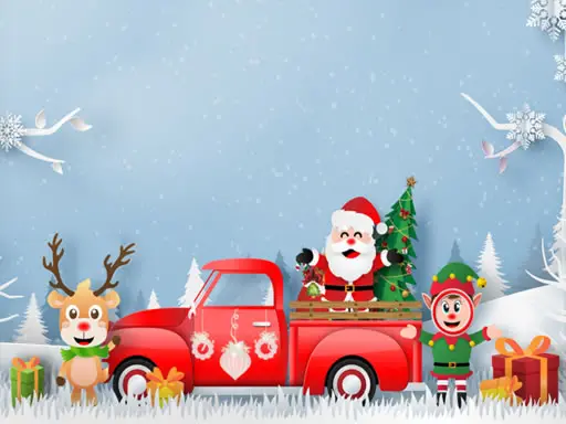 Christmas Trucks Differences - Free Online Puzzle Game to Play