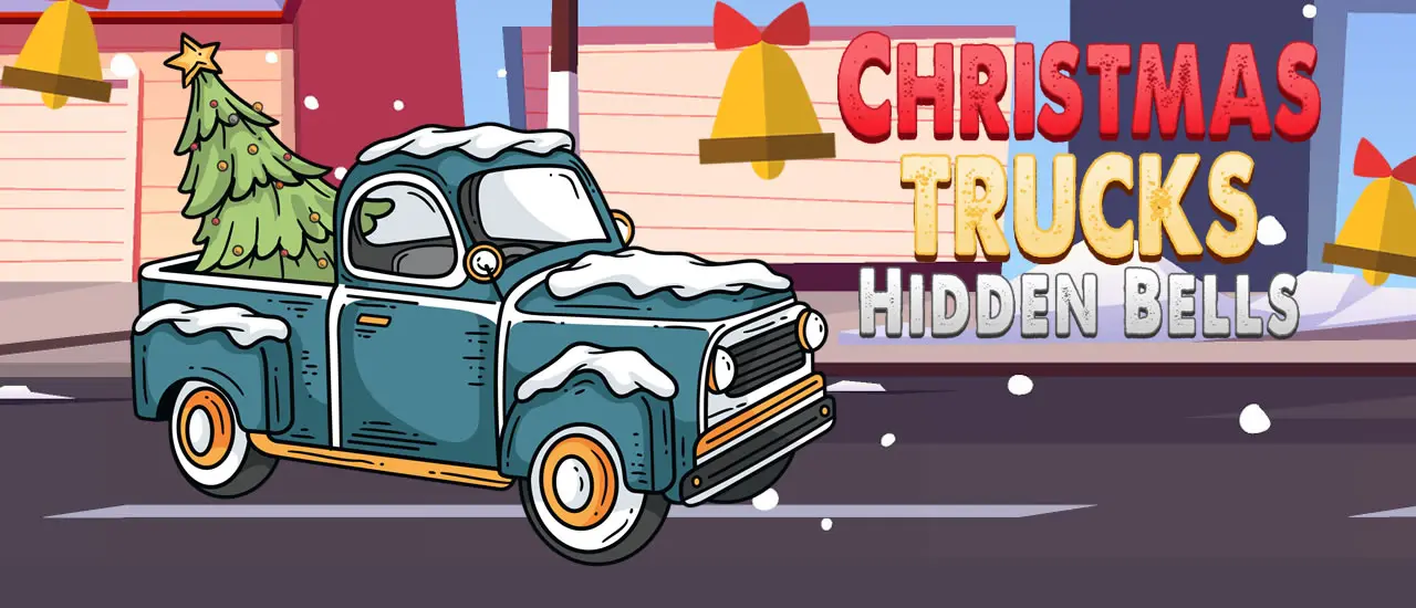 Christmas Trucks Hidden Bells - Ücretsiz Gizli Nesne ve Beceri Oyunu