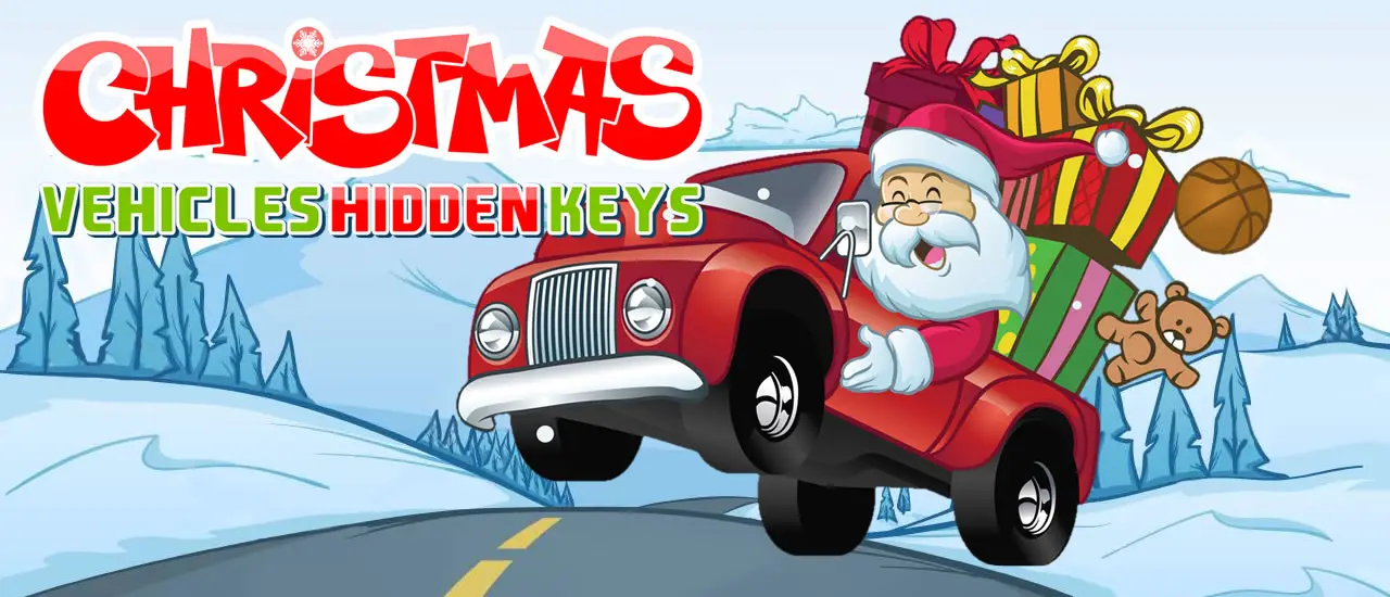 Christmas Vehicles Hidden Keys - Ücretsiz Online Gizli Nesne Oyunu