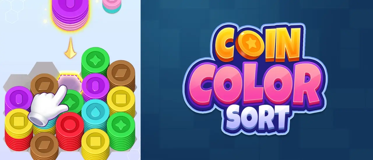 Coin Color Sort: Jogo de Puzzle Online Grátis