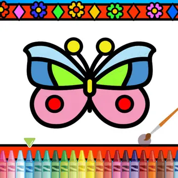 Color and Decorate Butterflies - Free Art Play Game for Kids