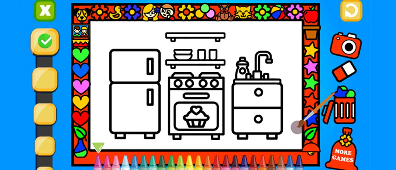 Colorir e Decorar Quartos - Jogo de Pintura para Crianças