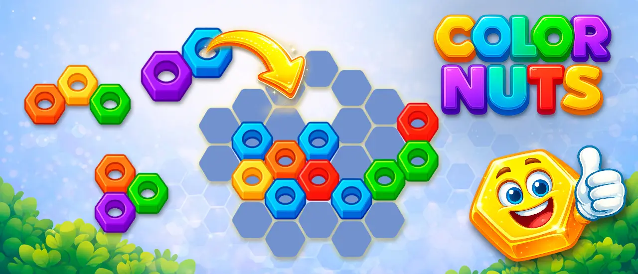 Color Nuts - Jogue jogo de quebra-cabeça de combinar cores grátis