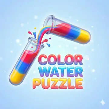 Color Water Puzzle - Free Play Game for Relaxation & Brain Training