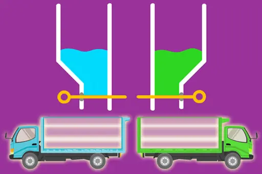 Color Water Trucks - Jeu de Puzzle Gratuit en Ligne