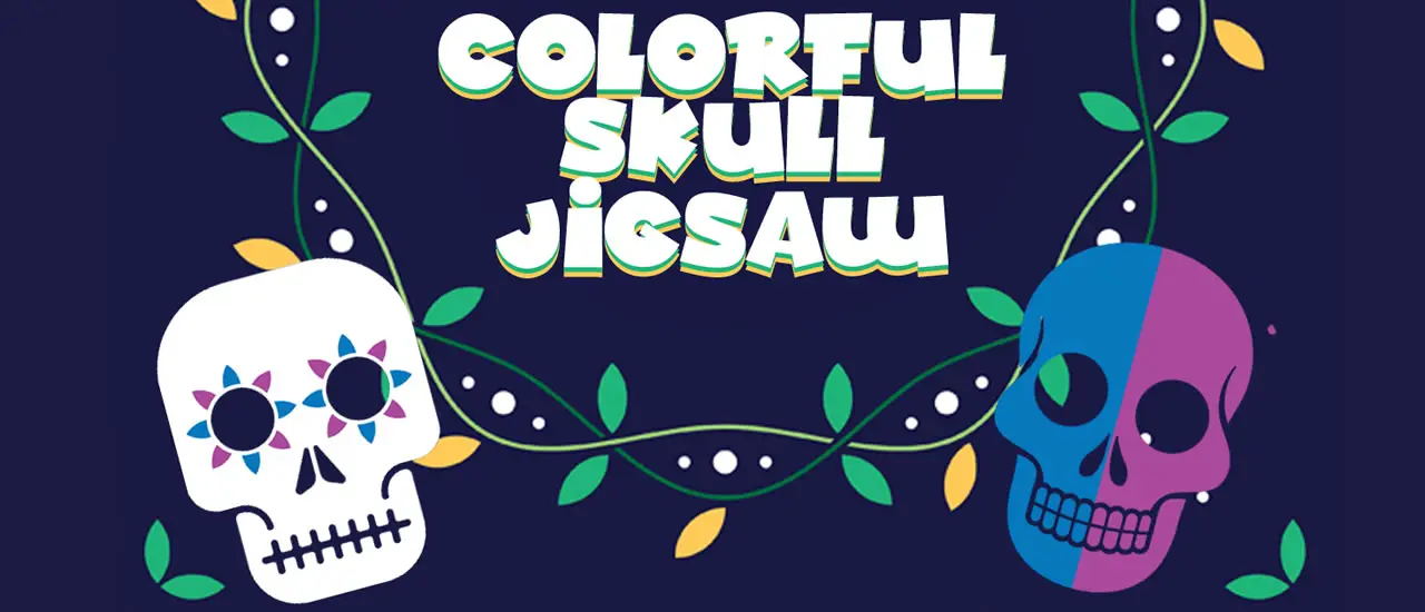 Colorful Skull Jigsaw - Free Online Puzzle & Play Game