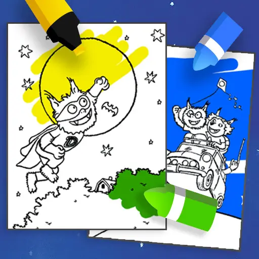 Coloriage Dolfje Weerwolfje - Jeu de coloriage gratuit en ligne