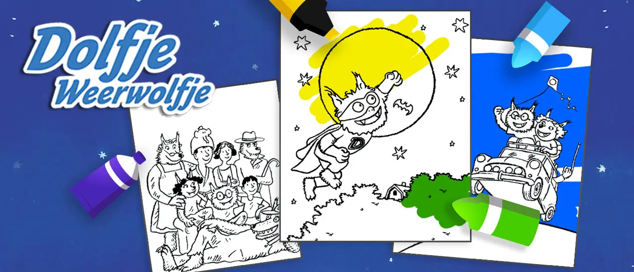 Coloriage Dolfje Weerwolfje - Jeu de coloriage gratuit en ligne