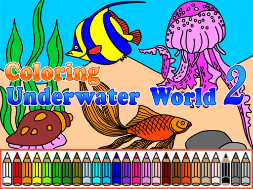 Coloring Underwater World 2 - Play Free Art & Coloring Game