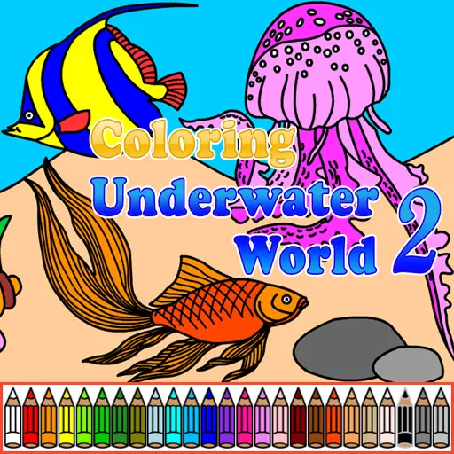 Coloring Underwater World 2 - Play Free Art & Coloring Game