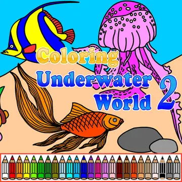 Coloring Underwater World 2 - Play Free Art & Coloring Game