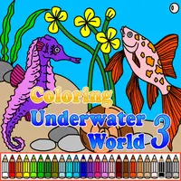 Coloring Underwater World 3 kostenlos online spielen - Malspiel für Kinder
